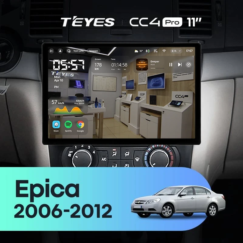 Штатная магнитола Teyes CC4 Pro 12/256 Chevrolet Epica 1 (2006-2012) (11")