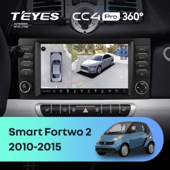 Штатная магнитола Teyes CC4 Pro 360 12/256 Mercedes-Benz Smart Fortwo 2 (2010-2015) F2