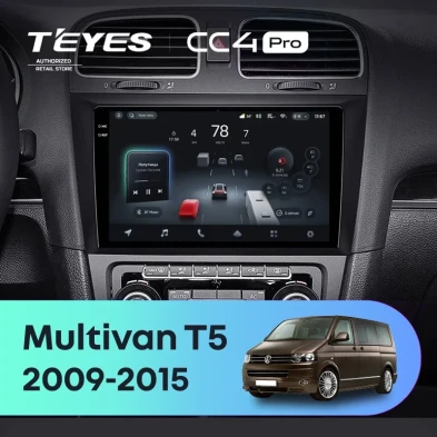 Штатная магнитола Teyes CC4 Pro 12/256 Volkswagen Multivan T5 (2009-2015)