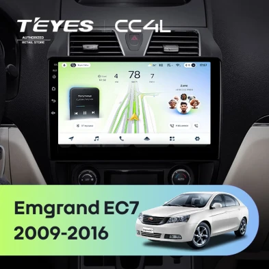 Штатная магнитола Teyes CC4L 6/64 Geely Emgrand EC7 1 (2009-2016)