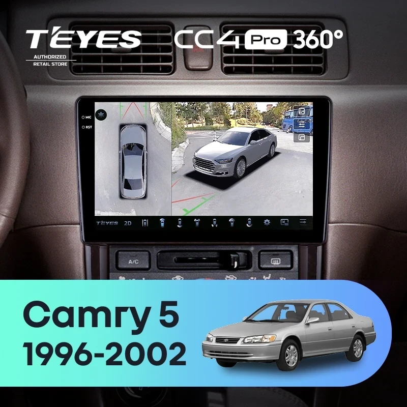 Штатная магнитола Teyes CC4 Pro 360 12/256 Toyota Camry 5 XV 20 (1996-2002)