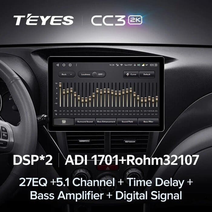 Штатная магнитола Teyes CC3 2K 4/32 Subaru Forester 3 SH (2007-2013) (13")