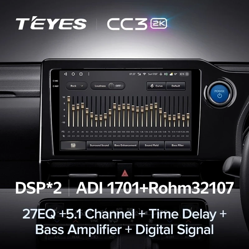 Штатная магнитола Teyes CC3 2K 360 6/128 Toyota Noah 4 R90 (2022-2023) Правый руль