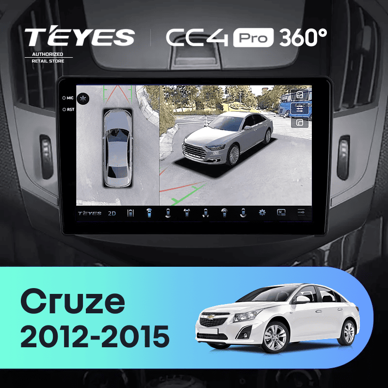 Штатная магнитола Teyes CC4 Pro 360 8/128 Chevrolet Cruze J300 J308 (2012-2015) F3