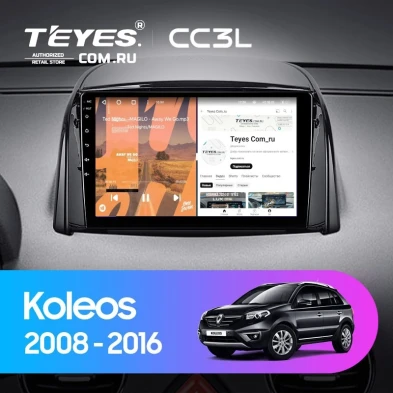 Штатная магнитола Teyes CC3L 4/64 Renault Koleos (2008-2016) Тип-A