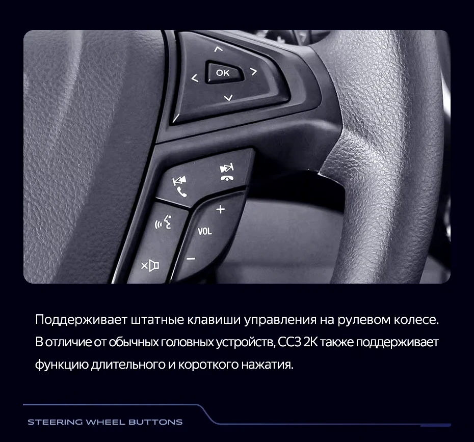 Штатная магнитола Teyes CC3 2K 4/32 Ford Edge 2 (2015-2018) F1