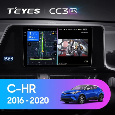 Штатная магнитола Teyes CC3 2K 360 6/128 Toyota C-HR (2016-2020) F1 Правый руль