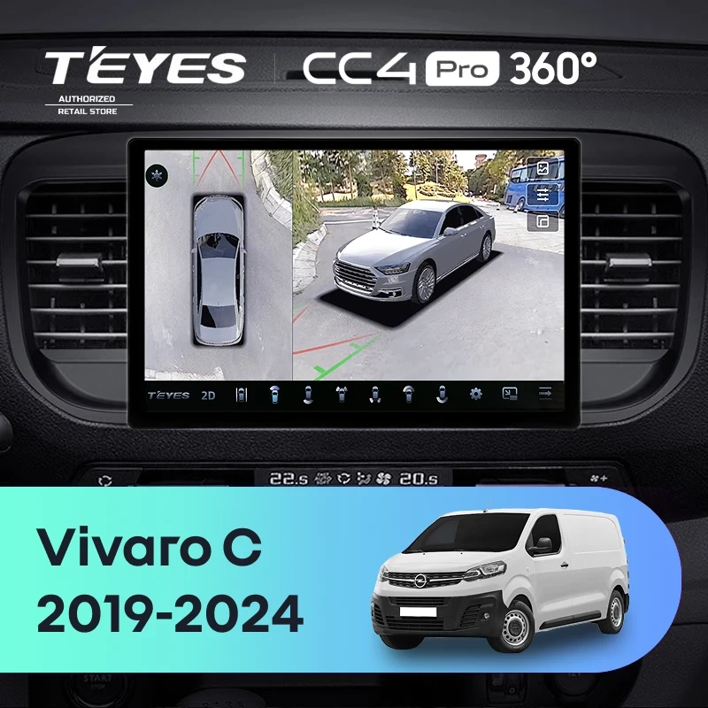 Штатная магнитола Teyes CC4 Pro 360 8/128 Opel Vivaro C (2019-2024) (11")