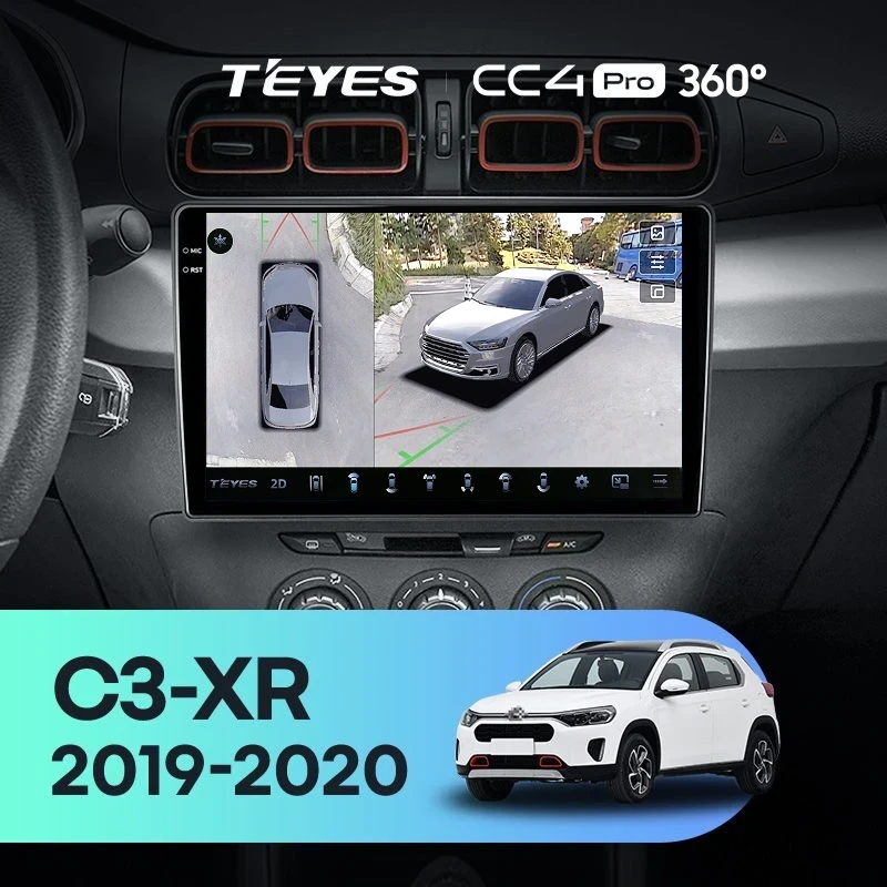 Штатная магнитола Teyes CC4 Pro 360 12/256 Citroen C3-XR (2019-2020) F1