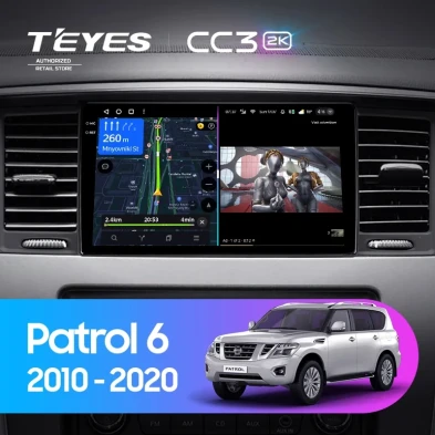 Штатная магнитола Teyes CC3 2K 4/32 Nissan Patrol Y62 (2010-2020) F1 9"