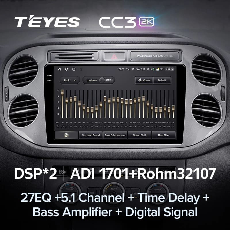 Штатная магнитола Teyes CC3 2K 6/128 Volkswagen Tiguan 1 NF (2006-2016) F2 (11")