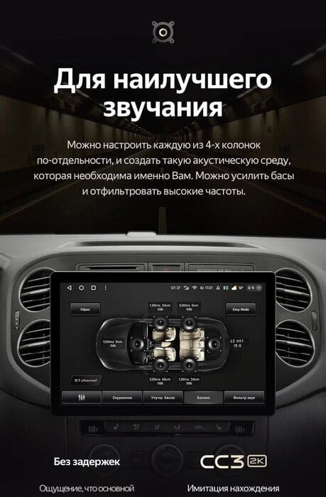 Штатная магнитола Teyes CC3 2K 6/128 Volkswagen Tiguan 1 NF (2006-2016) F2 (11")