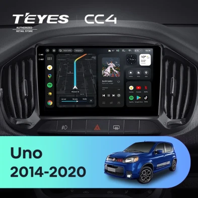 Штатная магнитола Teyes CC4 8/128 Fiat Uno (2014-2020)