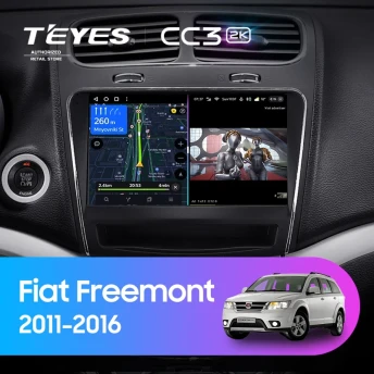 Штатная магнитола Teyes CC3 2K 6/128 Fiat Freemont (2011-2016)