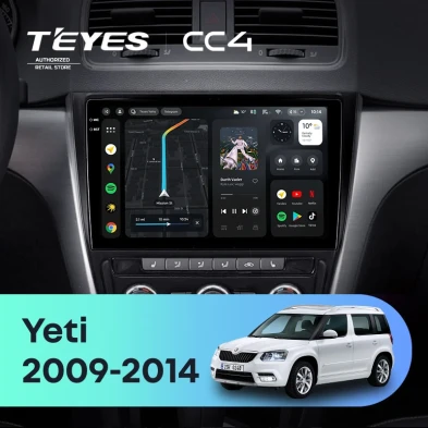 Штатная магнитола Teyes CC4 8/128 Skoda Yeti 5L (2009-2014)