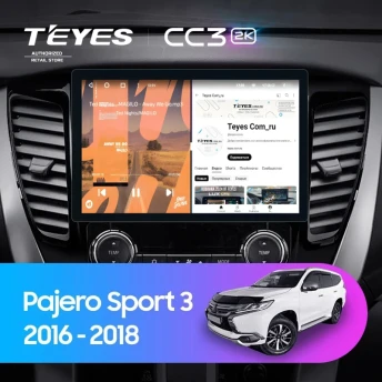 Штатная магнитола Teyes CC3 2K 4/32 Mitsubishi Pajero Sport 3 (2016-2018) (11")