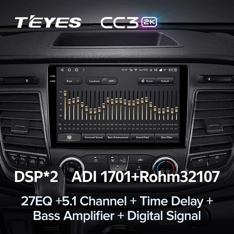 Штатная магнитола Teyes CC3 2K 360 6/128 Ford Transit 350 (2020-2021)