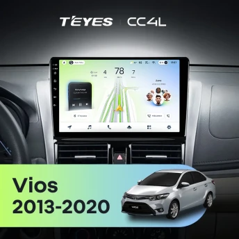 Штатная магнитола Teyes CC4L 6/64 Toyota Vios XP150 (2013-2020)