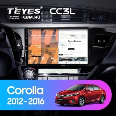Штатная магнитола Teyes CC3L 4/32 Toyota Corolla (2012-2016) Тип-A