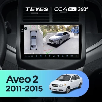 Штатная магнитола Teyes CC4 Pro 360 8/128 Chevrolet Aveo 2 (2011-2015)