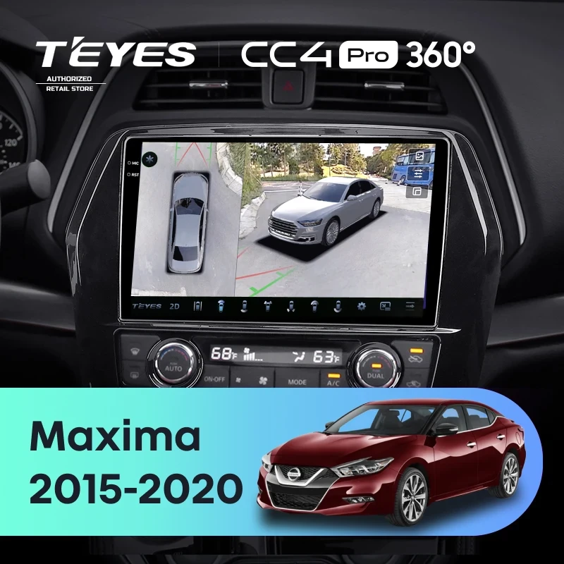 Штатная магнитола Teyes CC4 Pro 360 8/128 Nissan Maxima A36 (2015-2020)