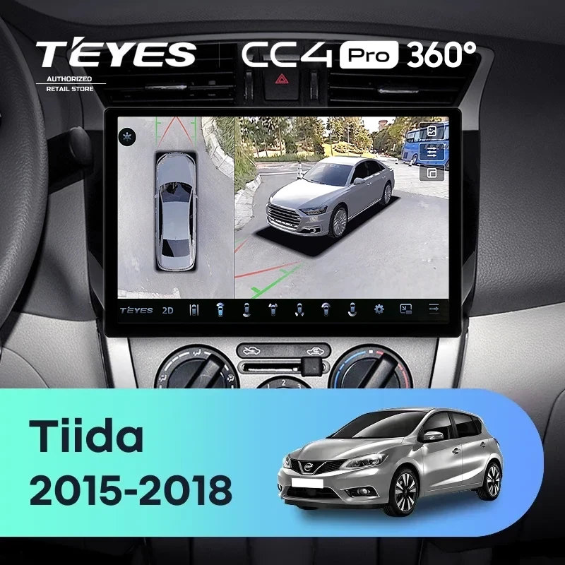 Штатная магнитола Teyes CC4 Pro 360 12/256 Nissan Tiida C13 (2015-2018) (11")