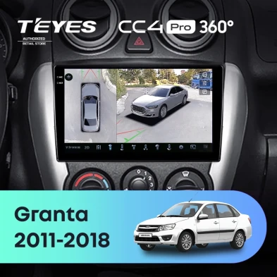 Штатная магнитола Teyes CC4 Pro 360 12/256 LADA Granta Sport (2011-2018) Тип-A