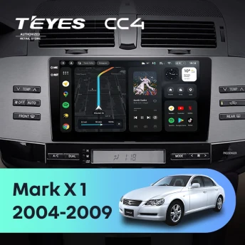 Штатная магнитола Teyes CC4 6/64 Toyota Mark X X120 (2004-2009) Правый руль
