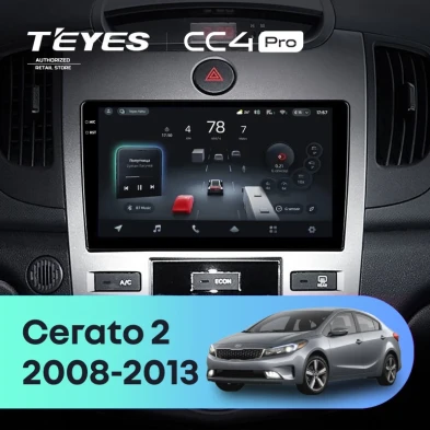 Штатная магнитола Teyes CC4 Pro 12/256 Kia Cerato 2 TD (2008-2013) F2