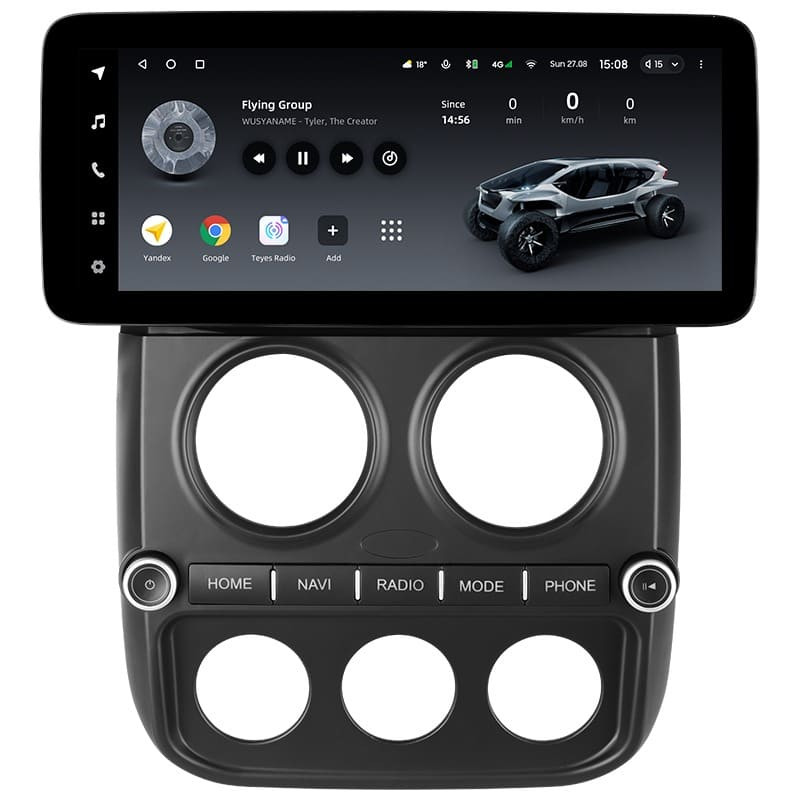 Переходная рамка Jeep Compass MK (2010-2016) (12,3")