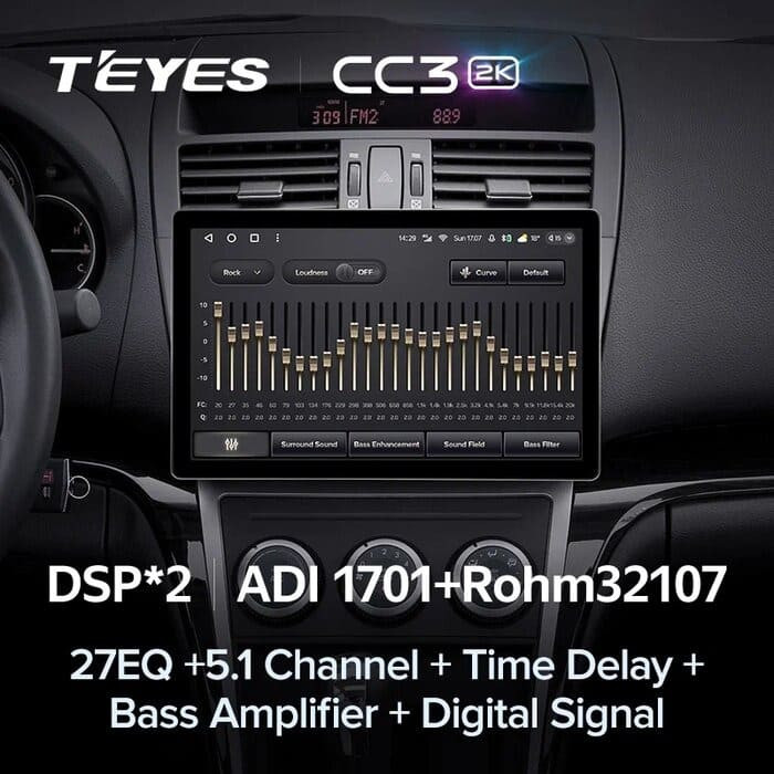 Штатная магнитола Teyes CC3 2K 4/32 Mazda 6 2 GH (2007-2012) (13")