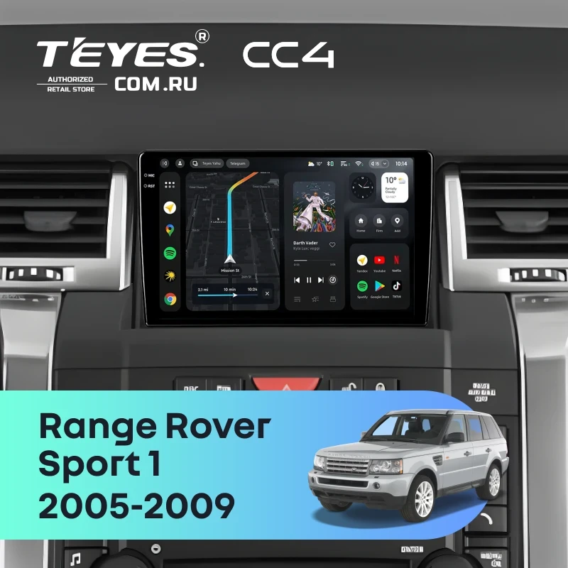 Штатная магнитола Teyes CC4 8/128 Land Rover Range Rover Sport 1 (2005-2009)