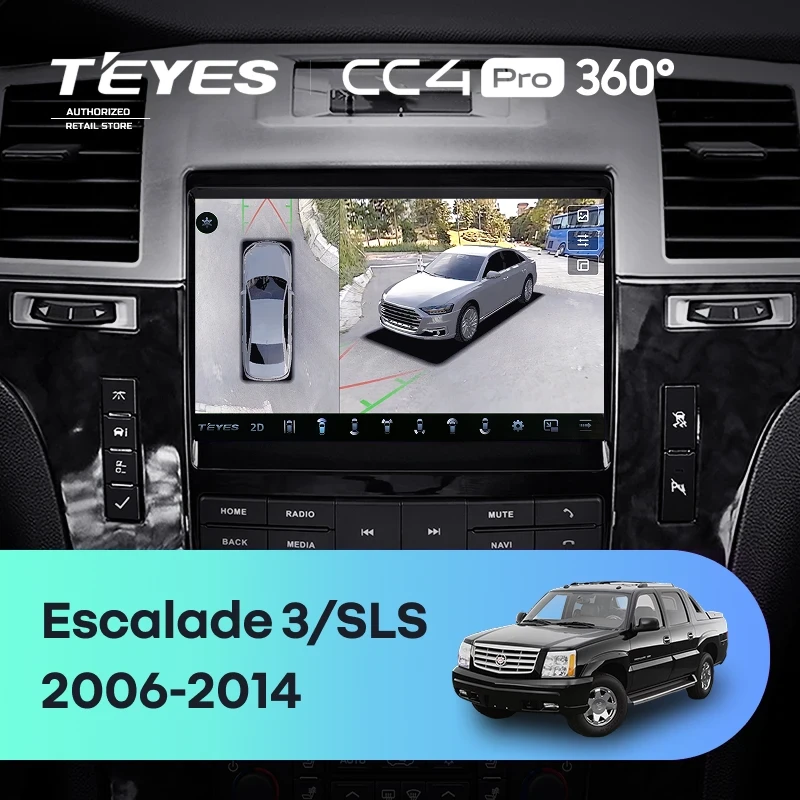 Штатная магнитола Teyes CC4 Pro 360 8/128 Cadillac SLS (2007-2012)