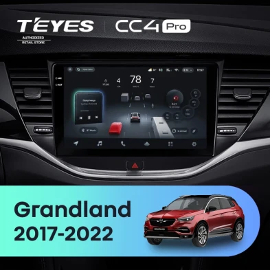 Штатная магнитола Teyes CC4 Pro 12/256 Opel Grandland (2017-2022) Тип-B