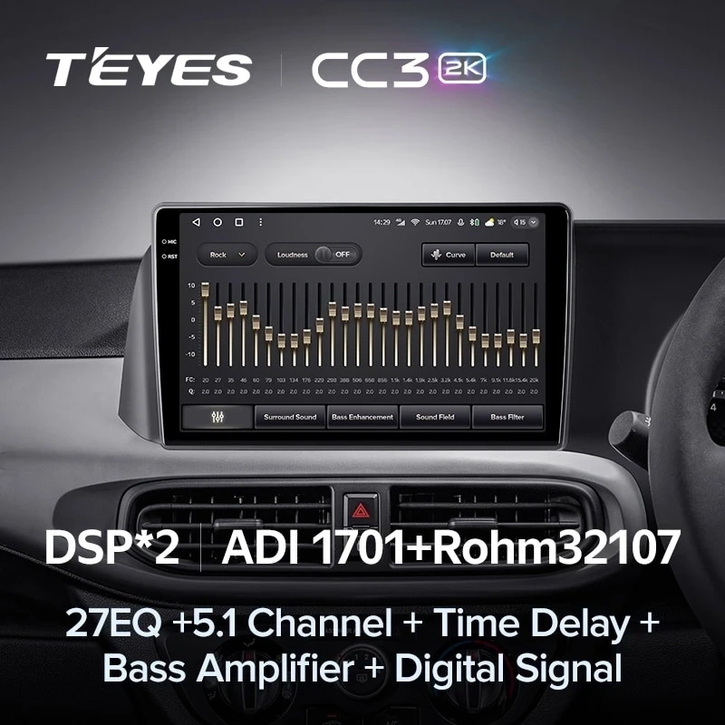 Штатная магнитола Teyes CC3 2K 6/128 Hyundai i10 3 (2019-2023) Правый руль