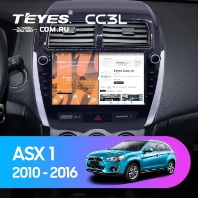 Штатная магнитола Teyes CC3L 4/64 Mitsubishi ASX 1 (2010-2016) Тип-B (9")