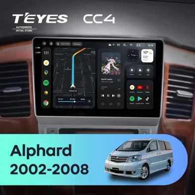 Штатная магнитола Teyes CC4 8/128 Toyota Alphard 1 H10 (2002-2005) F1