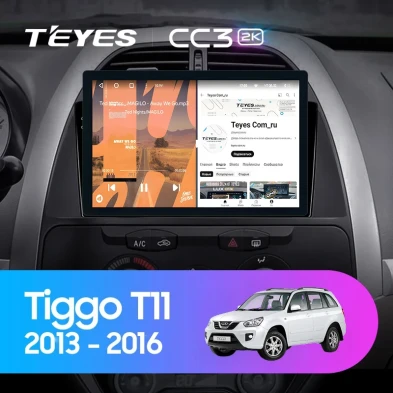 Штатная магнитола Teyes CC3 2K 6/128 Chery Tiggo T11 FL (2013-2016) (11")
