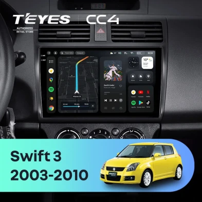 Штатная магнитола Teyes CC4 6/64 Suzuki Swift 3 (2003-2010)
