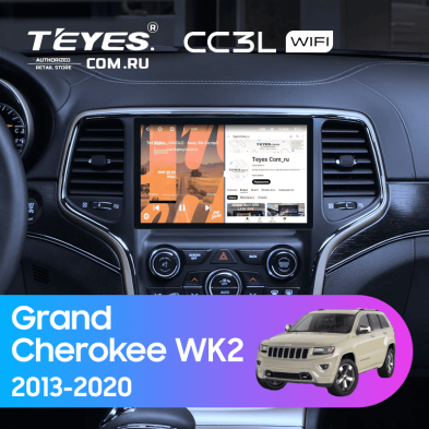 Штатная магнитола Teyes CC3L WiFi 2/32 Jeep Grand Cherokee WK2 (2013-2020) F3