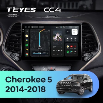 Штатная магнитола Teyes CC4 6/64 Jeep Cherokee 5 KL (2014-2018)