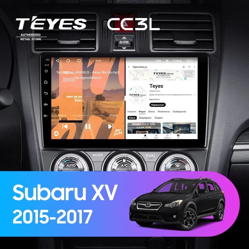 Штатная магнитола Teyes CC3L 4/64 Subaru XV (2015-2017) F1