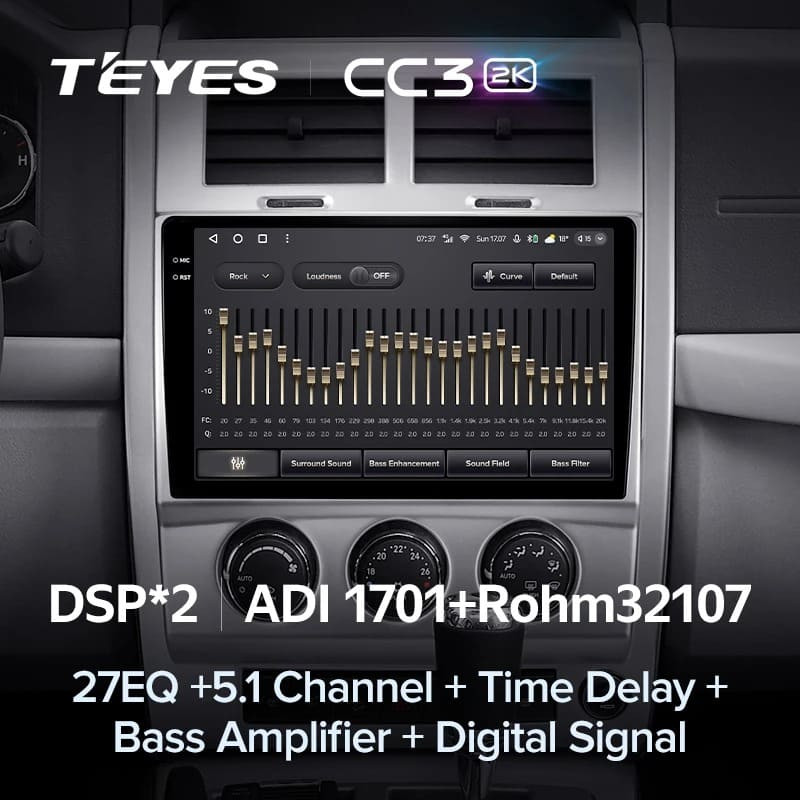Штатная магнитола Teyes CC3 2K 4/32 Jeep Liberty 2 KK (2007-2012)
