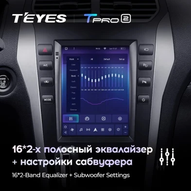 Штатная магнитола Tesla style Teyes TPRO 2 4/64 Ford Explorer 5 (2011-2019)