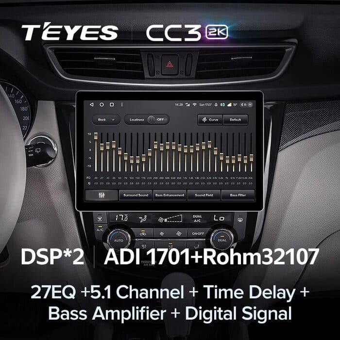 Штатная магнитола Teyes CC3 2K 4/64 Nissan X-Trail 3 T32 (2013-2021) F2 Тип-C (13")