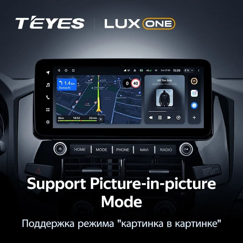 Штатная магнитола Teyes LUX ONE 4/64 Mitsubishi Pajero 4 V80 V90 (2006-2024) Тип-A