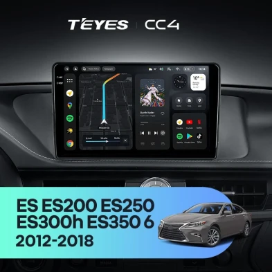 Штатная магнитола Teyes CC4 8/128 Lexus ES ES200 ES250 ES300h ES350 XV60 VI (2012-2018) Тип-A