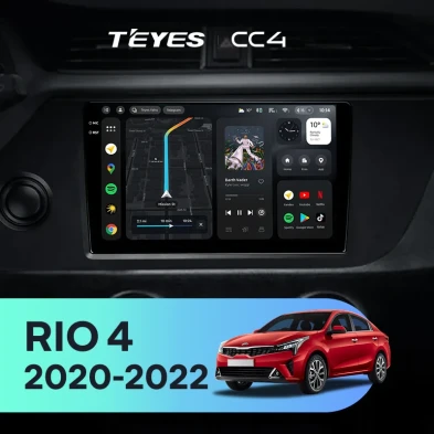Штатная магнитола Teyes CC4 8/128 Kia Rio 4 IV FB (2020-2022)