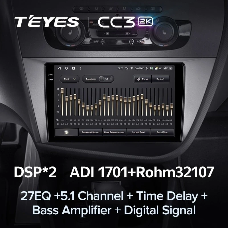 Штатная магнитола Teyes CC3 2K 360 6/128 Seat Leon 2 (2005-2012) F2