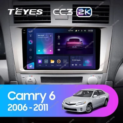 Штатная магнитола Teyes CC3 2K 4/32 Toyota Camry 6 XV 40 (2006-2011) F1